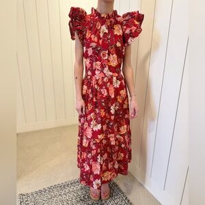 Red floral dress brand new with tags
